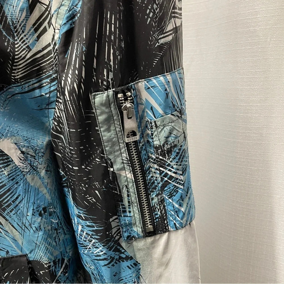 GUESS Venice Island Tropical Bomber Jacket sz LG - Picture 15 of 16
